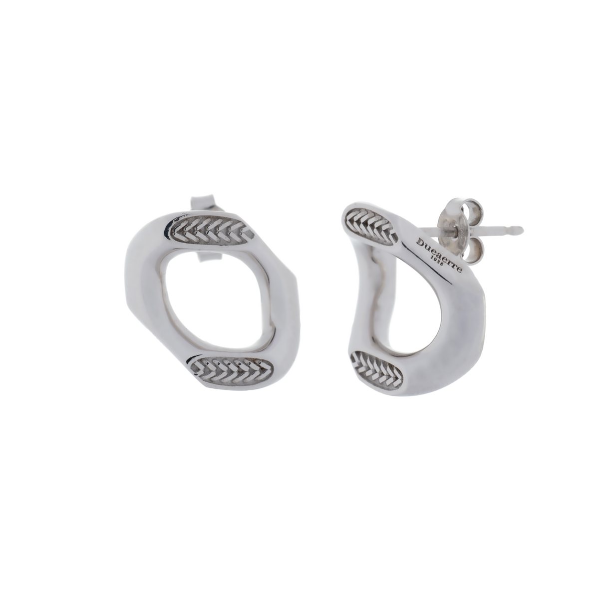 Orecchini rock spiga realizzato in argento 925 dal brand dueaerre 1938